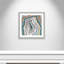 Agate moderne bleu sarcelle - peinture encadrée-60347030-60347031
