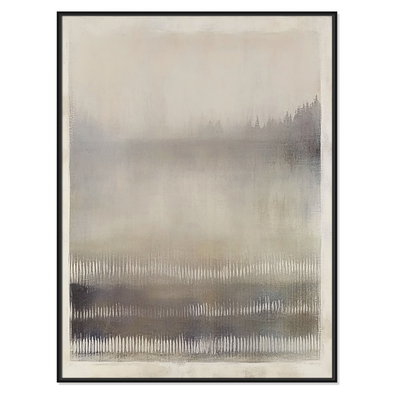 Équilibre équilibré III par Irena Orlov, Cadre flottant noir, H 49,5 po x l 37,5 po