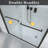 46" - 48" W x 72" H Double Sliding Semi-Frameless Shower Door-96215233