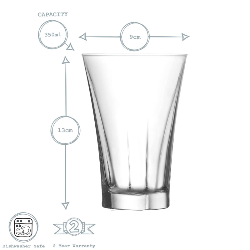 350ml Highball Glass, 6
