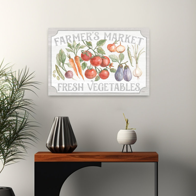 «Farm Fresh I», paysage abstrait, art mural, H 16 po x l 24 po