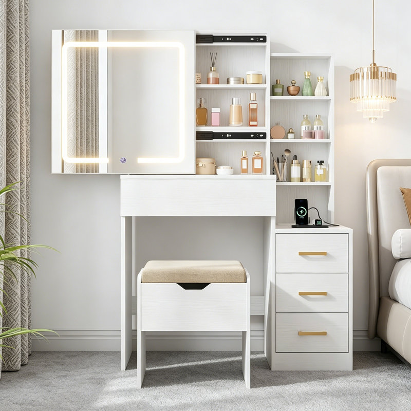 Bureau de coiffeuse Modern, Pink