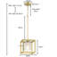 Soluri 1 - Light Gold Ceiling Light