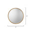 Refined Round Iron Mirror-909679343