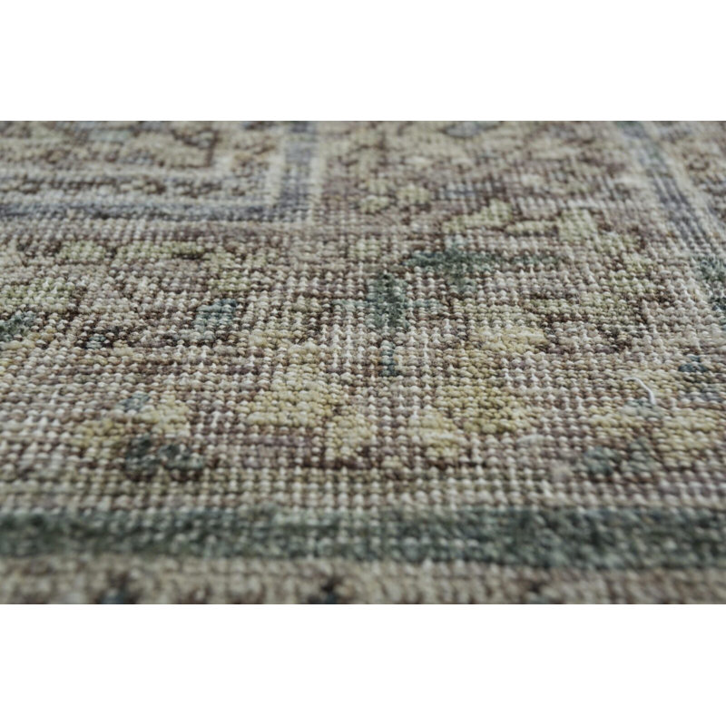 Tapis noué à la main de style rétro Dover