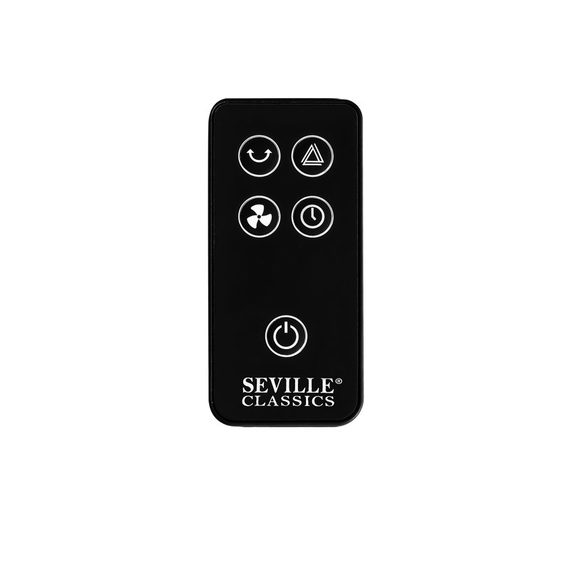 UltraSlimline Black Oscillating Tower Fan Combo with Remote Control