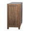 Drennan 54" Mindi Wood Veneer Carved Sideboard in Natural Medium Brown