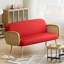 Housse pour canapé-lit réversible en tissu de polyester réversible avec fermeture à glissière 3 côtés-96484510-87758522