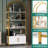Arched Bookshelf, Bookcase With Doors Storage-1152351588
