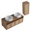Meuble-lavabo 48 po avec 2 lavabos en céramique et armoire latérale, 4 portes à fermeture douce-1566378641-1566378652