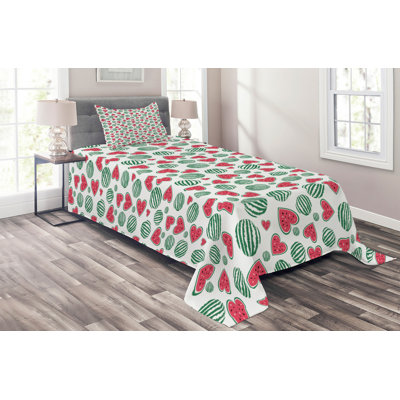Melon Coastal Coverlet
