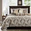 Ensemble de courtepointe très grand / très grand californien en jacquard 6 pièces avec coussins décoratifs Aubrey-1545795590-1545795591