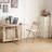 Folding Dining Table with Lockable Wheels & Storage (One Table)-887007974-993208918