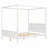Wood Canopy Platform Bed-913470782