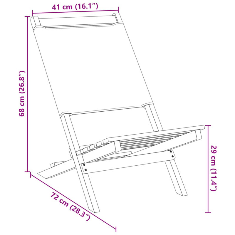 Polyester/Polyester Blend Garden Chair With Cushion Folding Chair Set