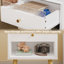 Nightstand Set Of 2, Bedside Table With 1 Storage Drawer Charging Station And Led Open Shelf-1052660779