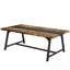 Table de conférence rectangulaire moderne pour 6 à 8 personnes, structure en métal durable, grande surface de travail pour la collaboration-708741381