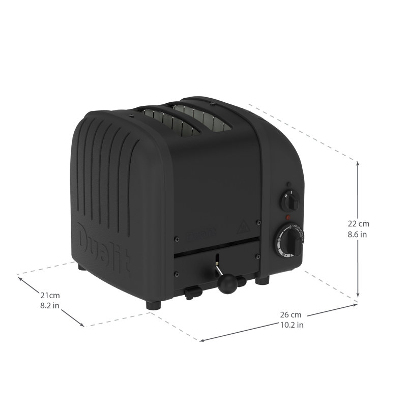 Dualit Stealth Edition Classic Toaster, 2 Slot