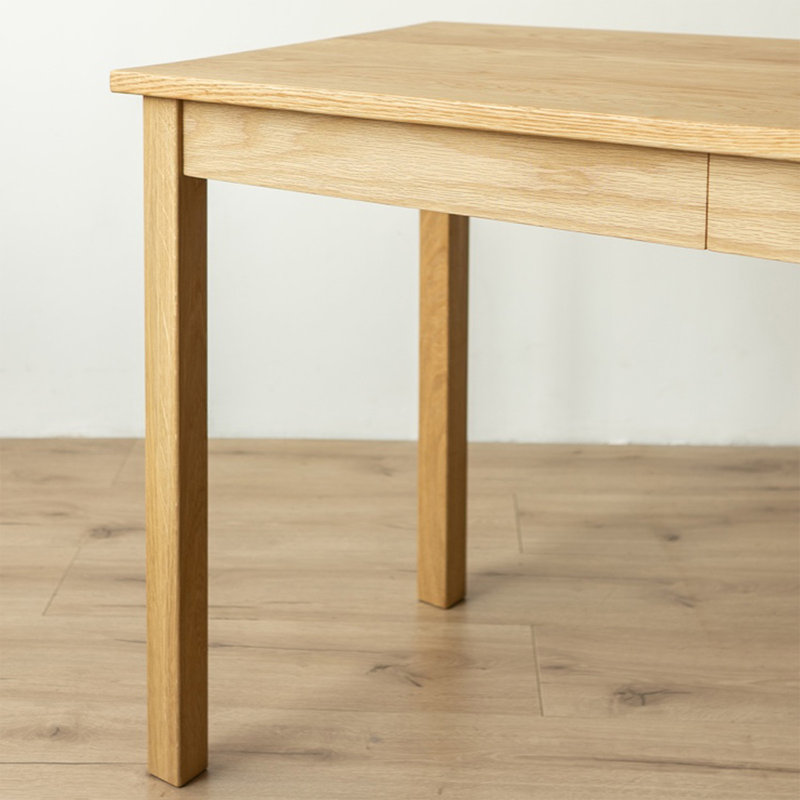 Burlywood Rectangular Solid Wood with 2 drawers Writing desk, 29.53" H x 62.99" W x 23.62" D