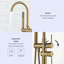 2 Handle Floor Freestanding Tub Filler with Diverter-60181700