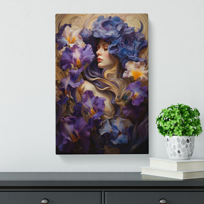 Iris Flower Renaissance - Wrapped Canvas