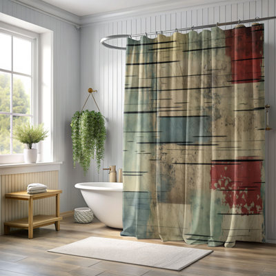 Rideau de douche Retro Grunge