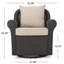 Chaise de patio avec coussin Melinda