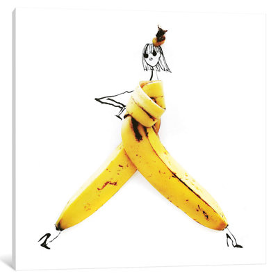 Banana 1 Piece Wrapped Canvas Wall Art