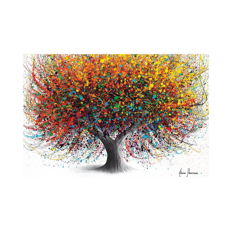 Arbre de festivité - Giclée sur toile tendue avec châssis