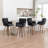 4-Piece Bar Stool Set With Bentwood Legs And Plush Cushions-1124988082