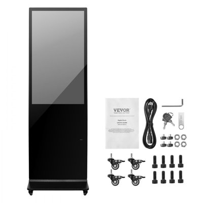 Digital Signage Display Touchscreen 2K UHD LCD Screen Floor Standing Kiosk
