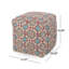 Pouf carré géométrique 16 po