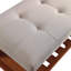 Banc en tissu gris clair Charla-1476813049