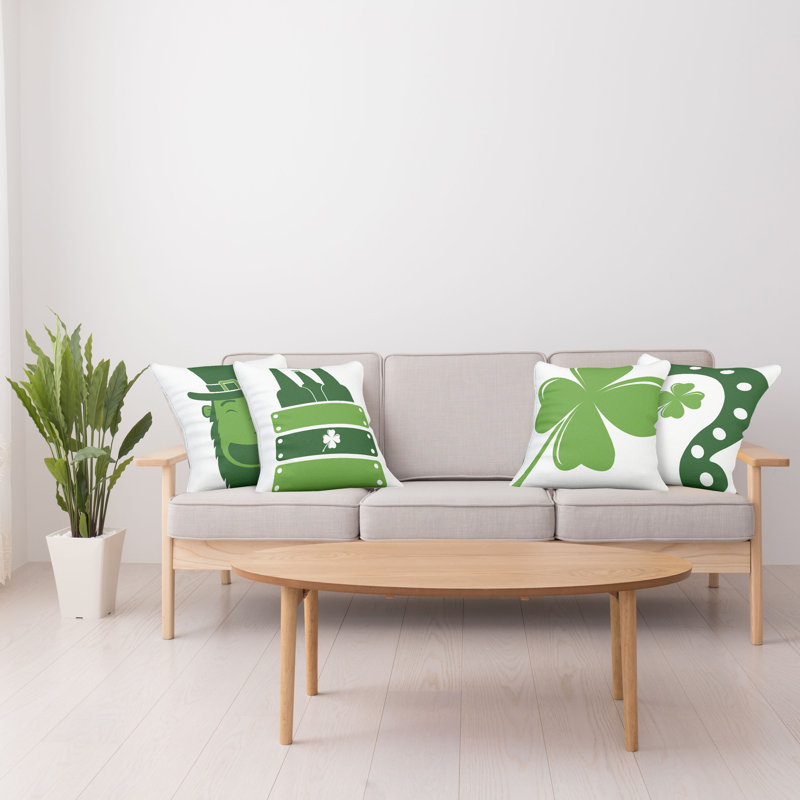 Ensemble de housse de coussin 4 pièces Irish Holiday, 16" x 16"