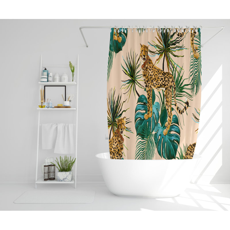 Frederica 2 Piece Polyester Shower Curtain Set, 168cm H x 168cm W