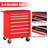 Multifunctional Rolling 7-drawer Tool Chest With Wheels For Garage And Workshop