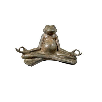 Frog Bronze Garden Statue