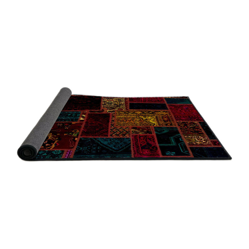 Tapis abstrait de style moderne de 1958, Rond 3 pi