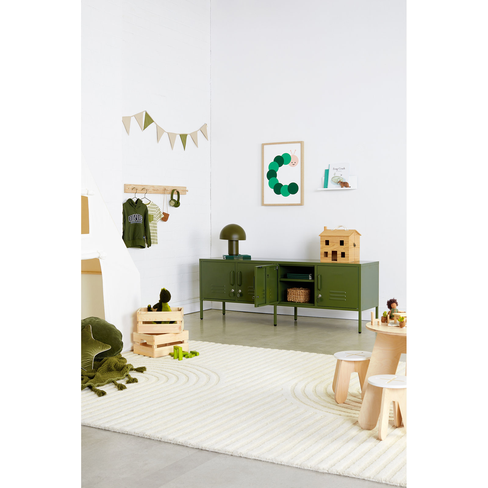 Mustard Made The Standard Console Locker, Olive