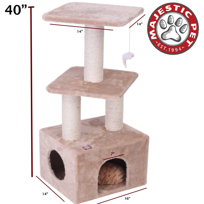 Arbre à chat 40 "ou condo, Brun clair