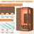 Erommy 2-person Indoor Sauna, Home Far Infrared Sauna With Chromotherapy Lighting, Red Light Therapy, 6 Carbon Heaters And Bluetooth Speaker-124985262