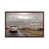 Classic Brown Wood Floater Framed