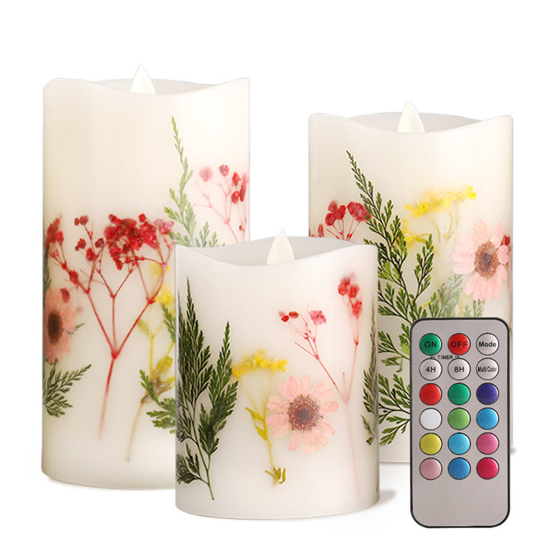 Bougie DEL 3 pièces