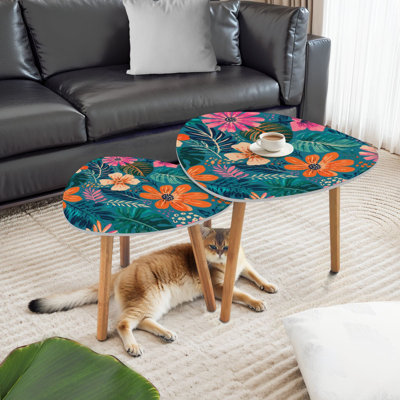 Ensemble de 2 tables basses gigognes Triangle Nest