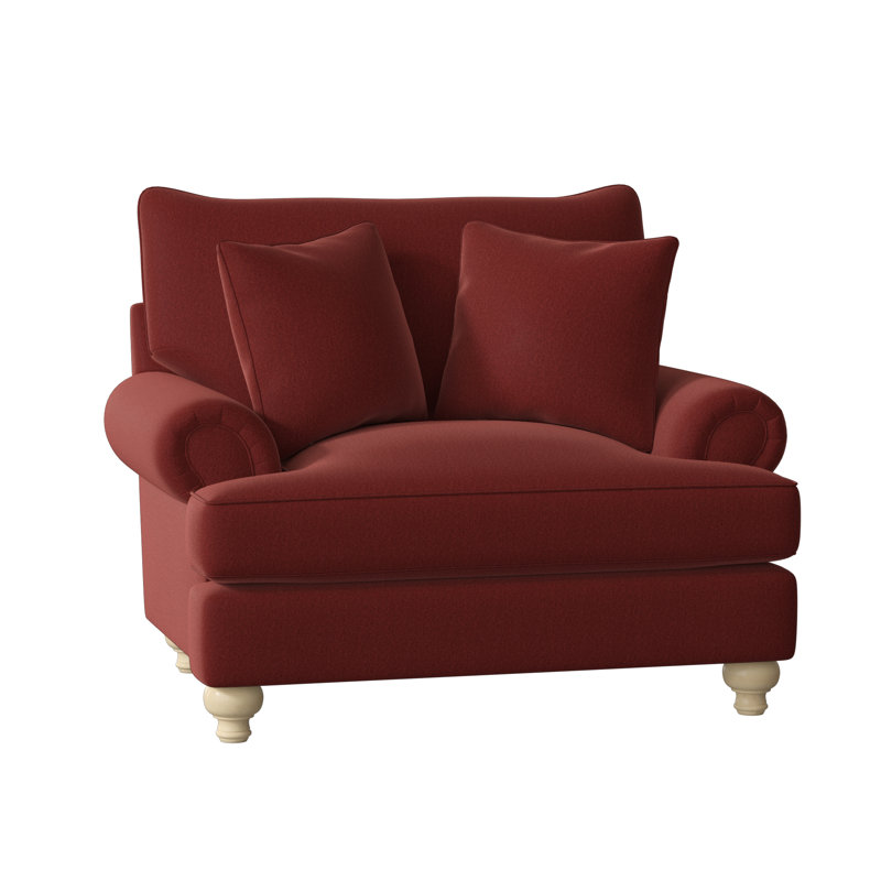 Fauteuil Duckling, Anello 26 sergé bourgogne performance, Lin, Non