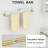 4-Piece Matte Black Bathroom Hardware Set - 24 Inch Towel Bar, Toilet Paper Holder, and 2 Robe Towel Hooks - SUS304 Stainless Steel Wall Mounted Bathroom Accessories Set (Gold)-125530266