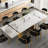 Modern 63" To 94.48" Extendable Sintered Stone Dining Table With Metal Legs , Seats 8-10-1932123765-1932123767