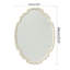 Miroir ovale sculpté Tiffie