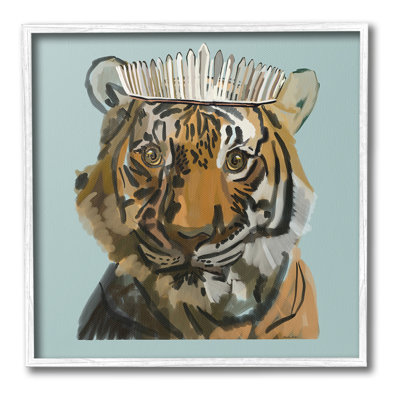 «Tiger in Tiara», art de la giclée par Amelia Noyes