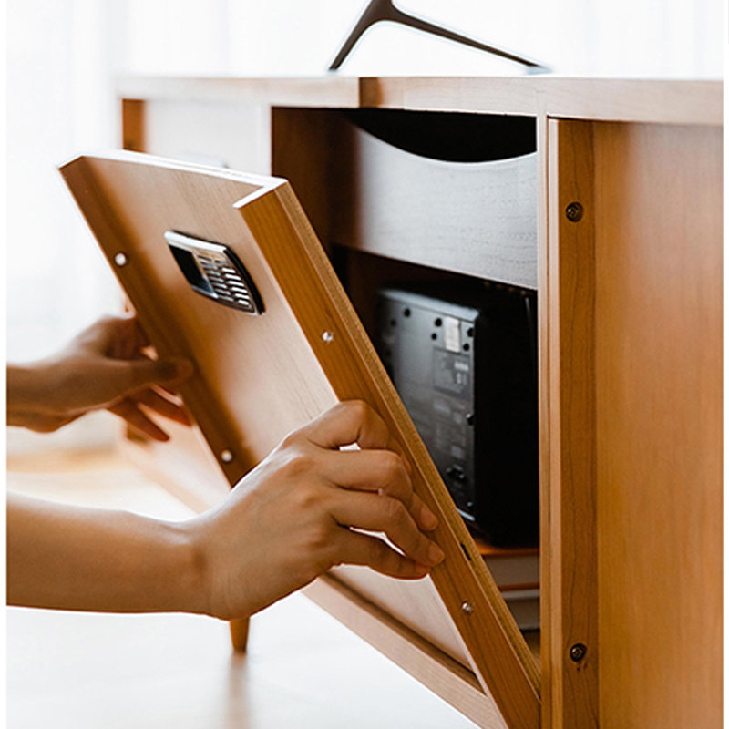 Meuble télé simple en cerisier, 82.67"